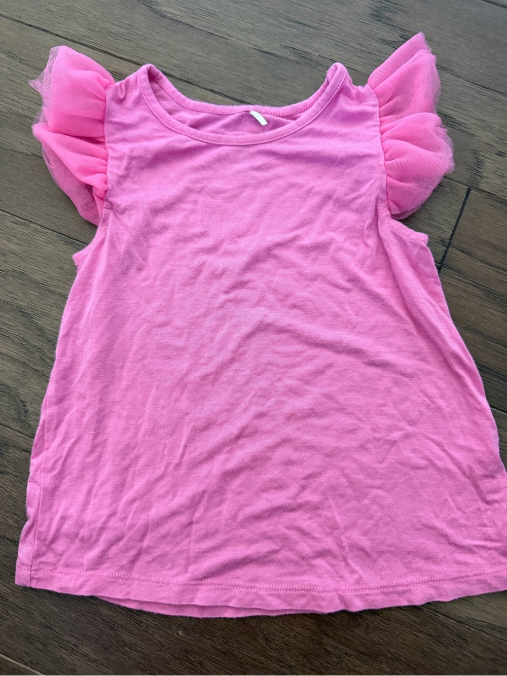 Posh Peanut Pink Ruffle Sleeve Tank